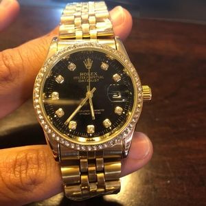 18k GOLD ROLEXXXX WATCH NOT FOR SALE😈😈